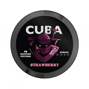30mg Cuba Ninja Nicotine Pouches - Strawberry